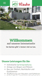 Mobile Screenshot of gartenbau-klauke.de